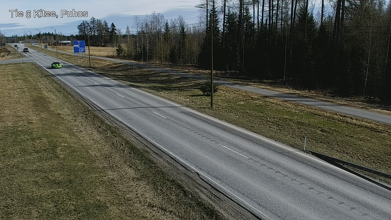 Weather Camera Image Väg 6 Kitee, Puhos, Kitee, Pohjois-Karjala
