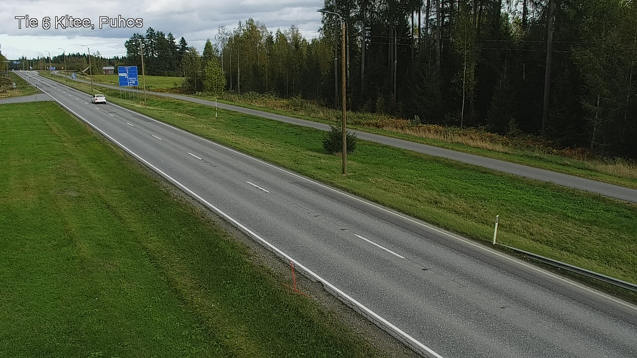 Weather Camera Image Road 6Kitee,  Puhos, Kitee, Pohjois-Karjala
