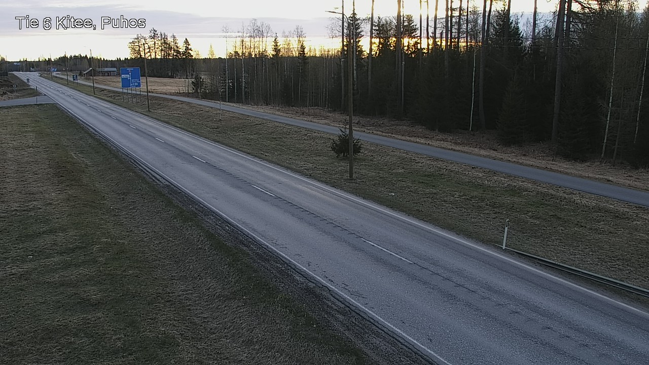 Weather Camera Image Road 6Kitee,  Puhos, Kitee, Pohjois-Karjala