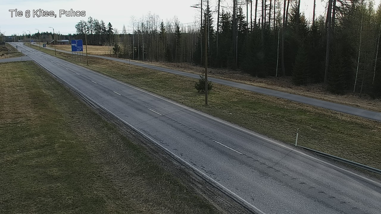 Weather Camera Image Road 6Kitee,  Puhos, Kitee, Pohjois-Karjala