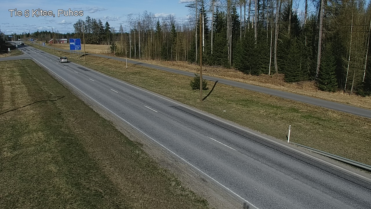 Weather Camera Image Väg 6 Kitee, Puhos, Kitee, Pohjois-Karjala