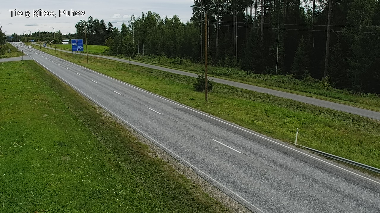 Weather Camera Image Väg 6 Kitee, Puhos, Kitee, Pohjois-Karjala
