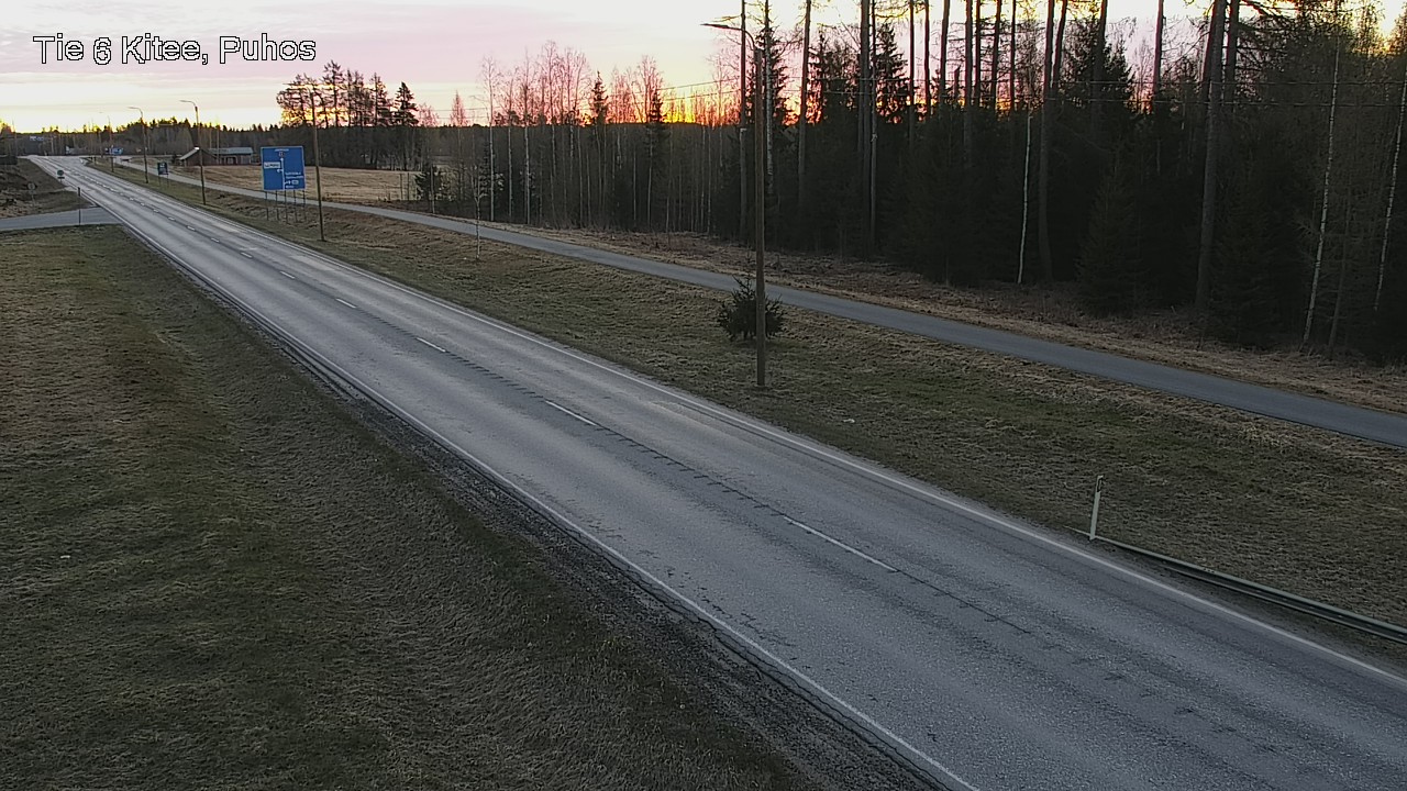 Weather Camera Image Road 6Kitee,  Puhos, Kitee, Pohjois-Karjala