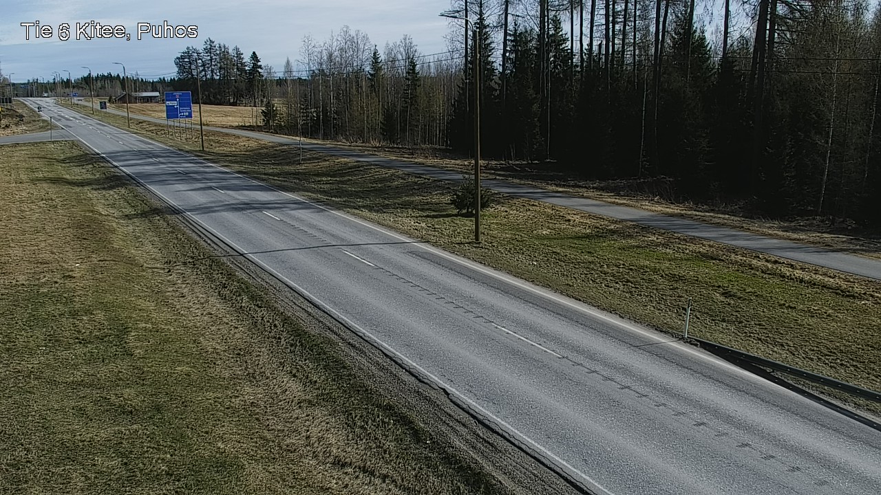 Weather Camera Image Väg 6 Kitee, Puhos, Kitee, Pohjois-Karjala