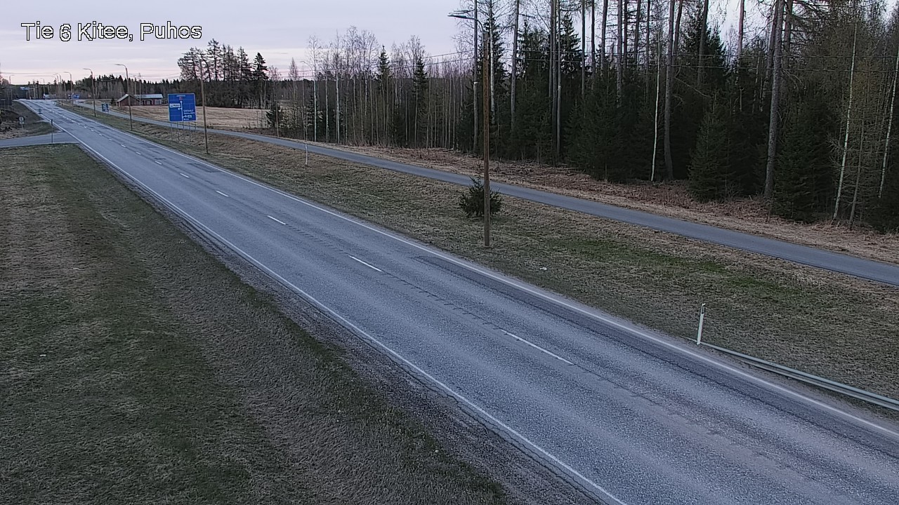 Weather Camera Image Väg 6 Kitee, Puhos, Kitee, Pohjois-Karjala