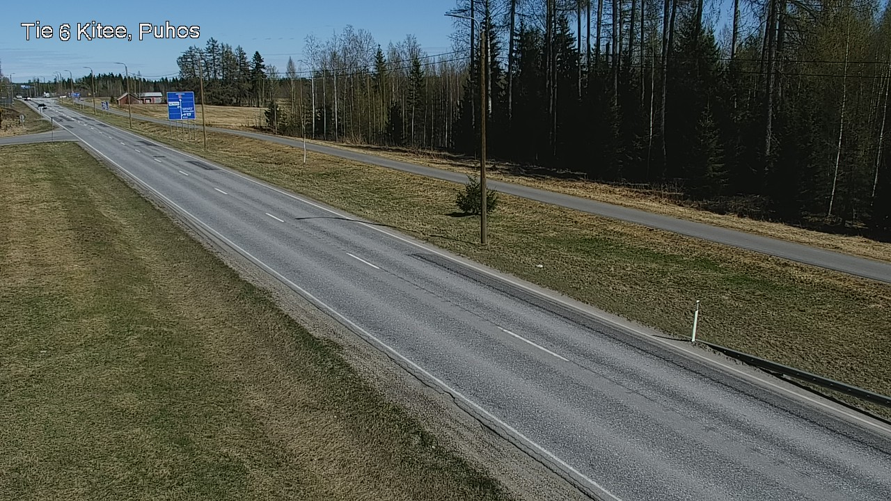 Weather Camera Image Road 6Kitee,  Puhos, Kitee, Pohjois-Karjala