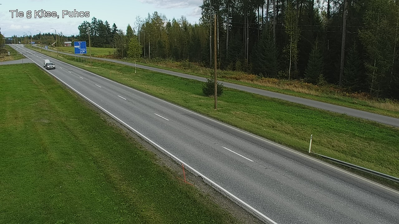 Weather Camera Image Road 6Kitee,  Puhos, Kitee, Pohjois-Karjala