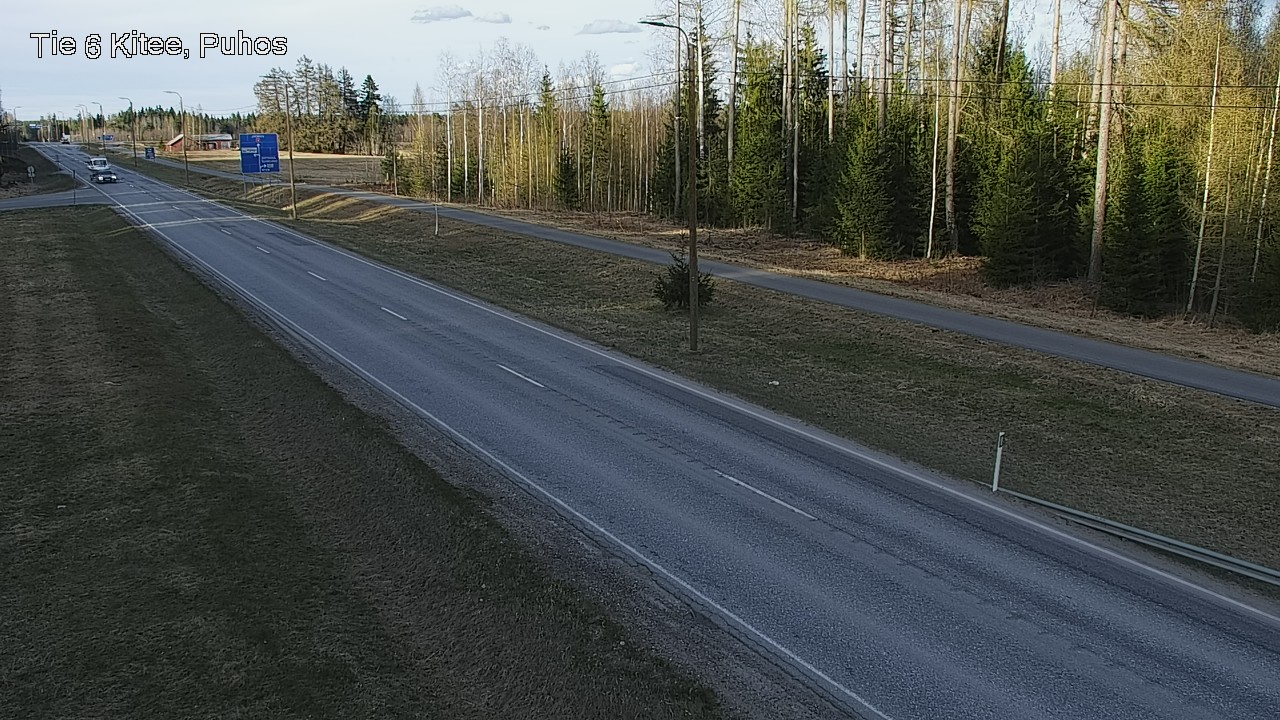 Weather Camera Image Väg 6 Kitee, Puhos, Kitee, Pohjois-Karjala