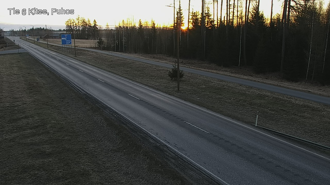 Weather Camera Image Väg 6 Kitee, Puhos, Kitee, Pohjois-Karjala