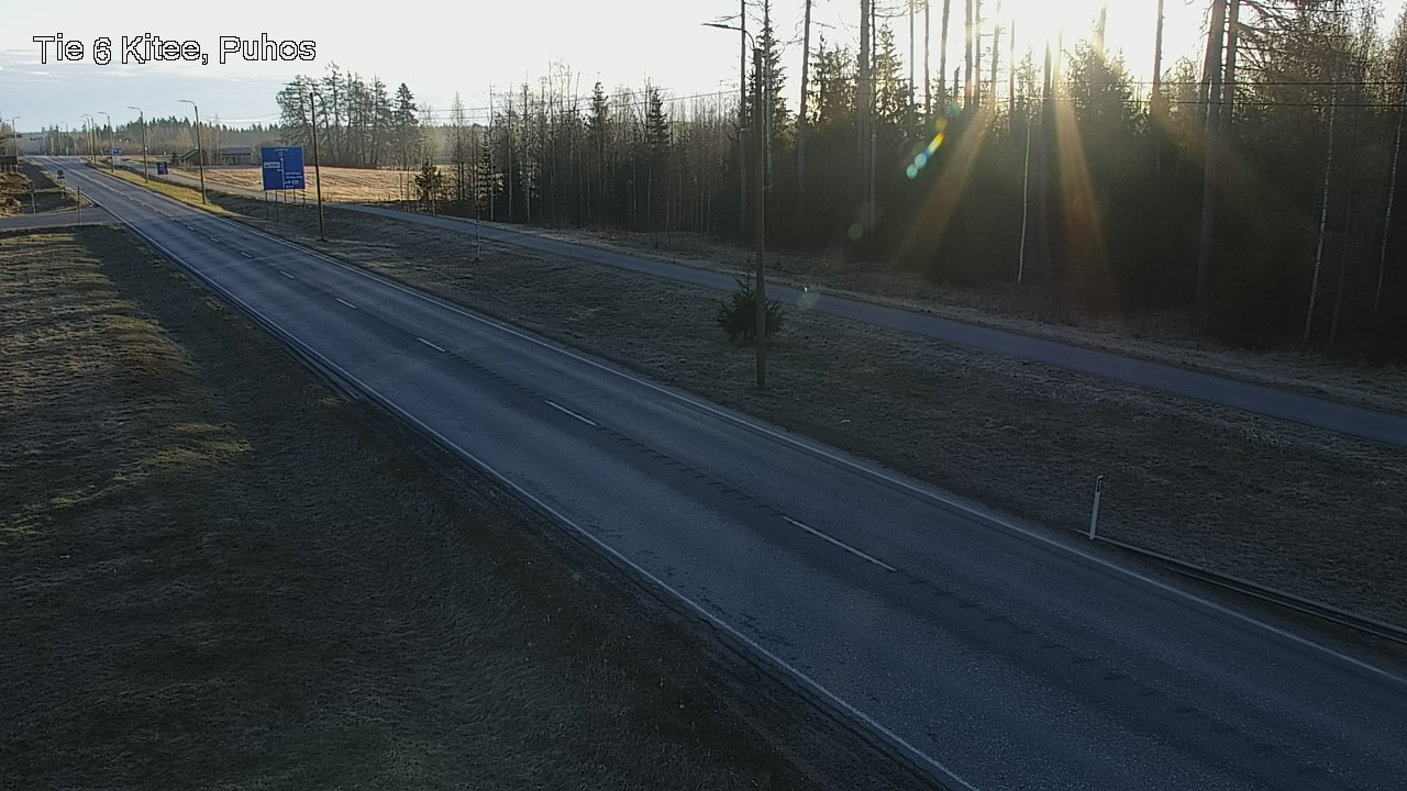 Weather Camera Image Väg 6 Kitee, Puhos, Kitee, Pohjois-Karjala