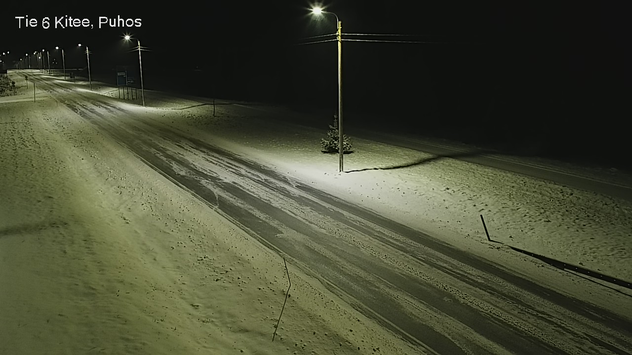 Weather Camera Image Road 6Kitee,  Puhos, Kitee, Pohjois-Karjala