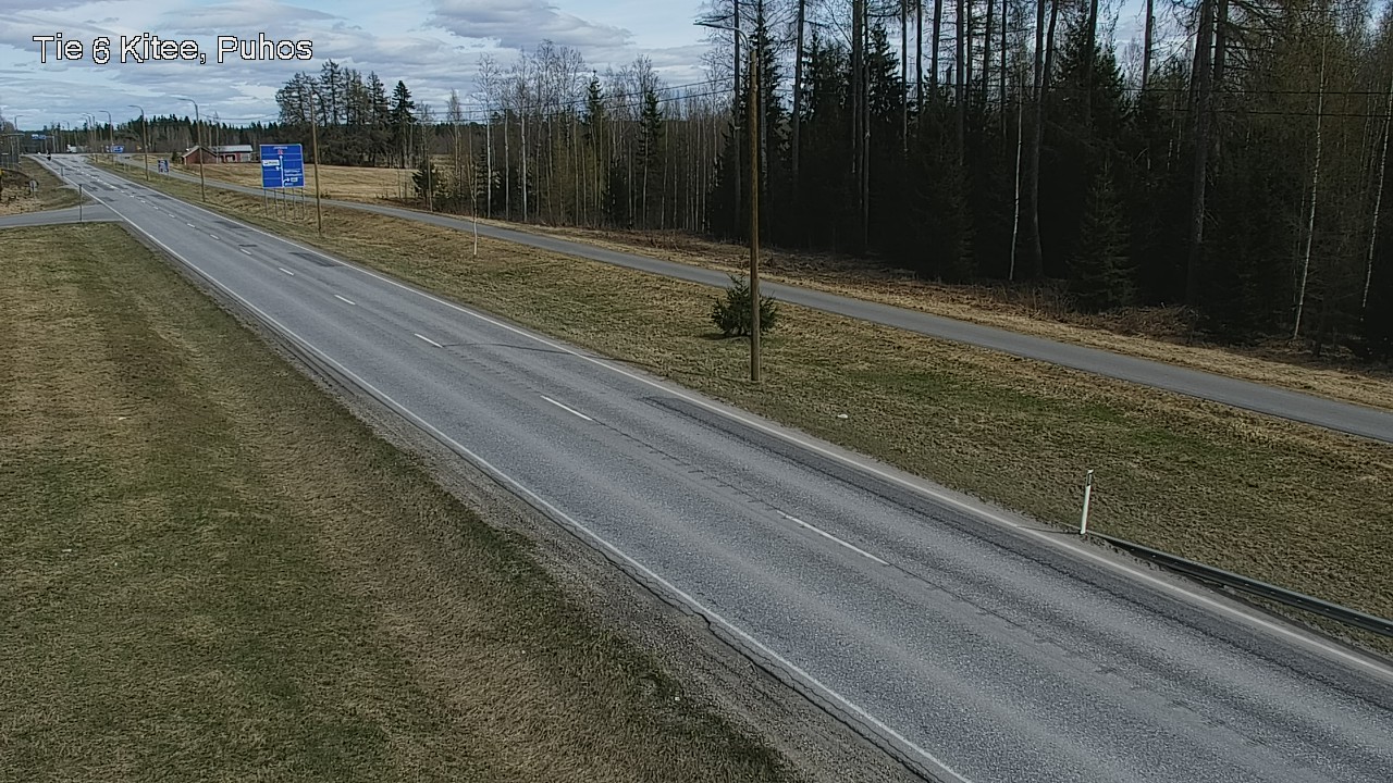 Weather Camera Image Väg 6 Kitee, Puhos, Kitee, Pohjois-Karjala