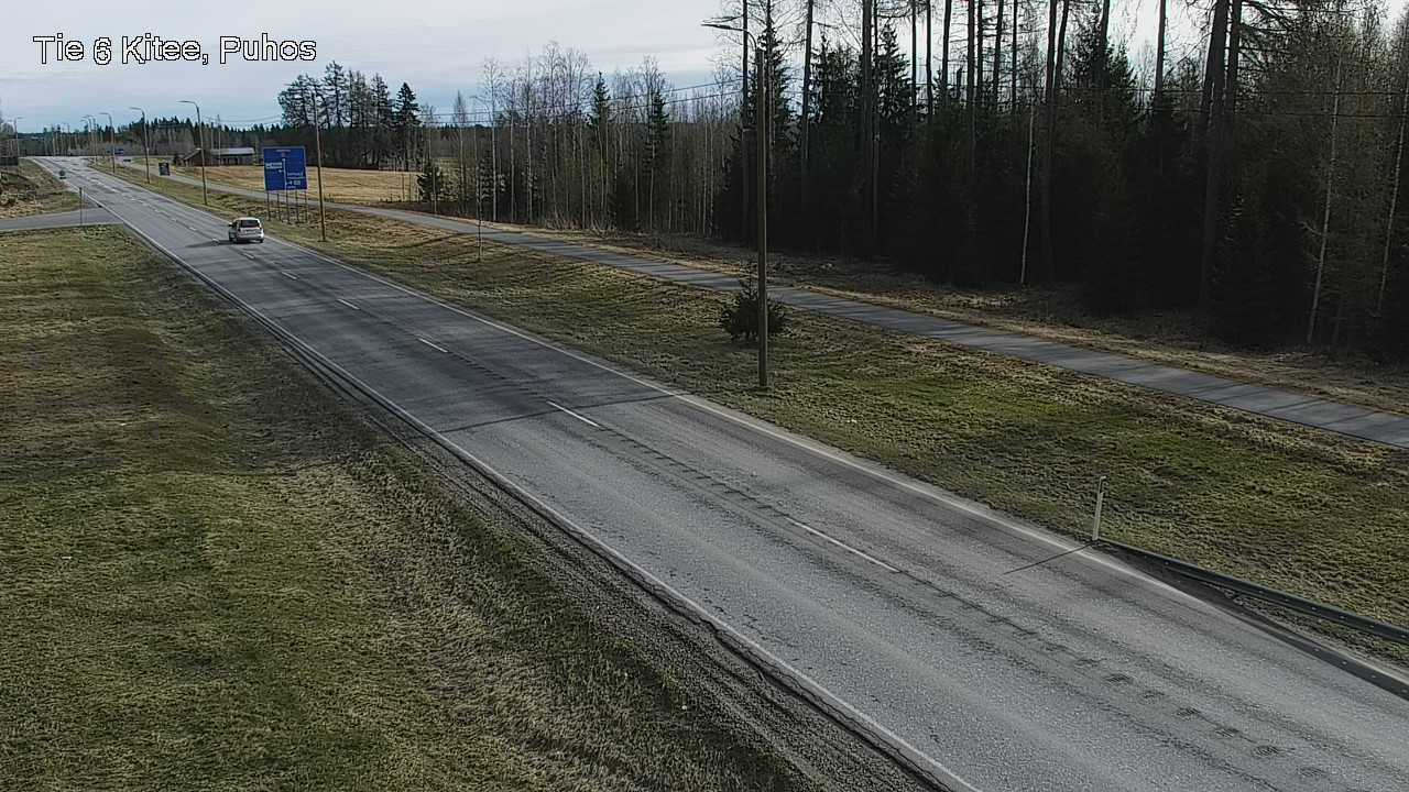 Weather Camera Image Väg 6 Kitee, Puhos, Kitee, Pohjois-Karjala