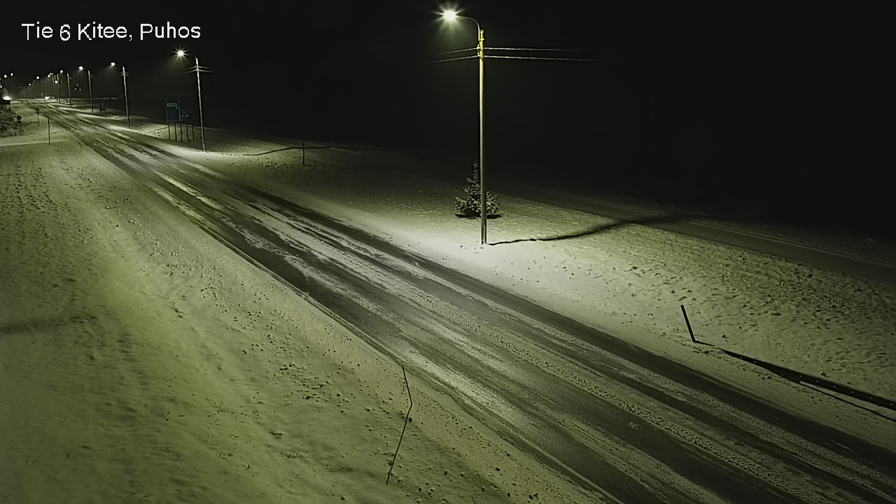Weather Camera Image Road 6Kitee,  Puhos, Kitee, Pohjois-Karjala