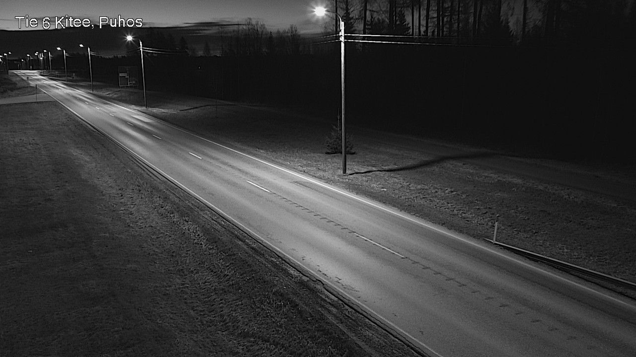 Weather Camera Image Road 6Kitee,  Puhos, Kitee, Pohjois-Karjala