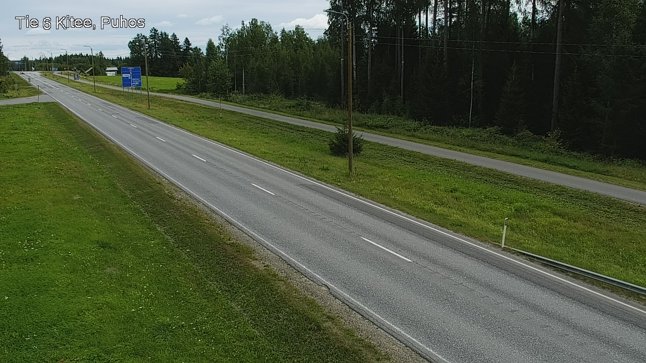 Weather Camera Image Väg 6 Kitee, Puhos, Kitee, Pohjois-Karjala