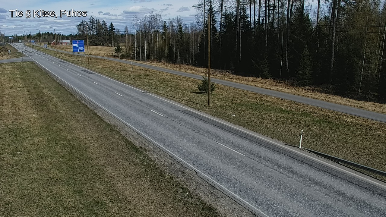 Weather Camera Image Väg 6 Kitee, Puhos, Kitee, Pohjois-Karjala