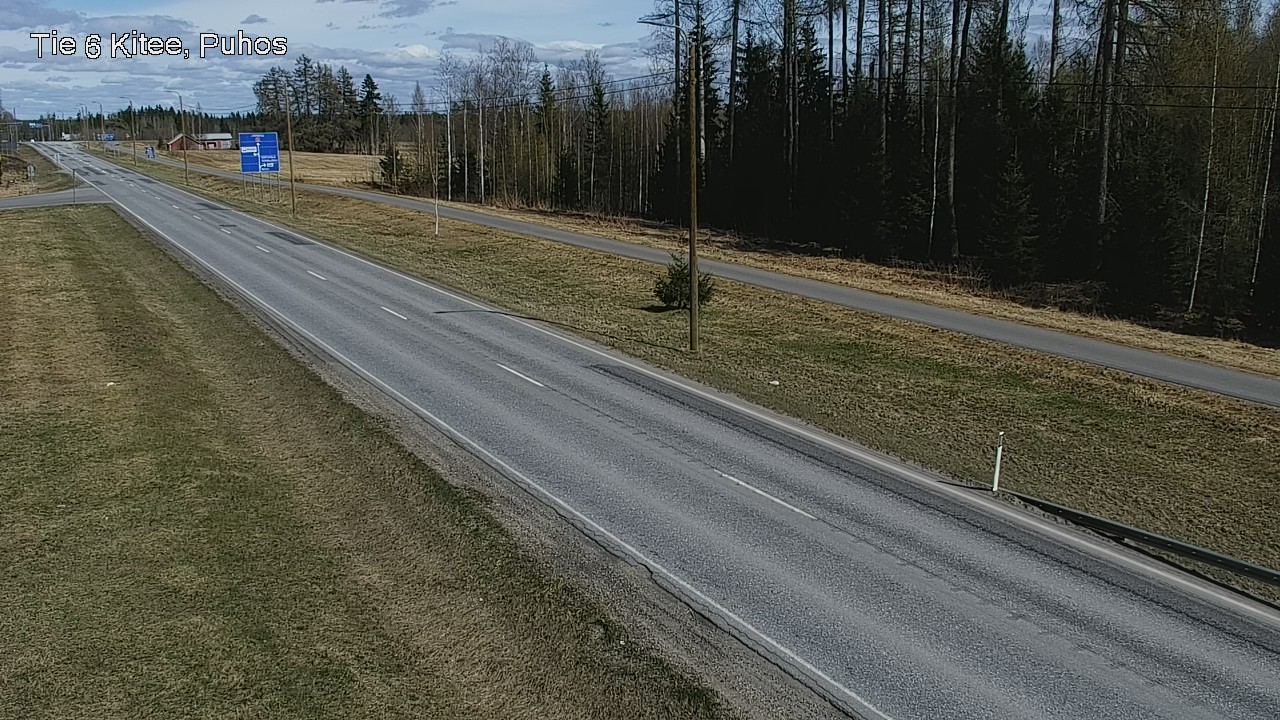 Weather Camera Image Väg 6 Kitee, Puhos, Kitee, Pohjois-Karjala