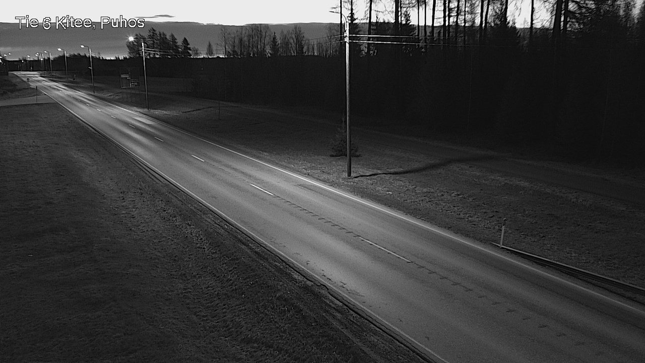 Weather Camera Image Road 6Kitee,  Puhos, Kitee, Pohjois-Karjala
