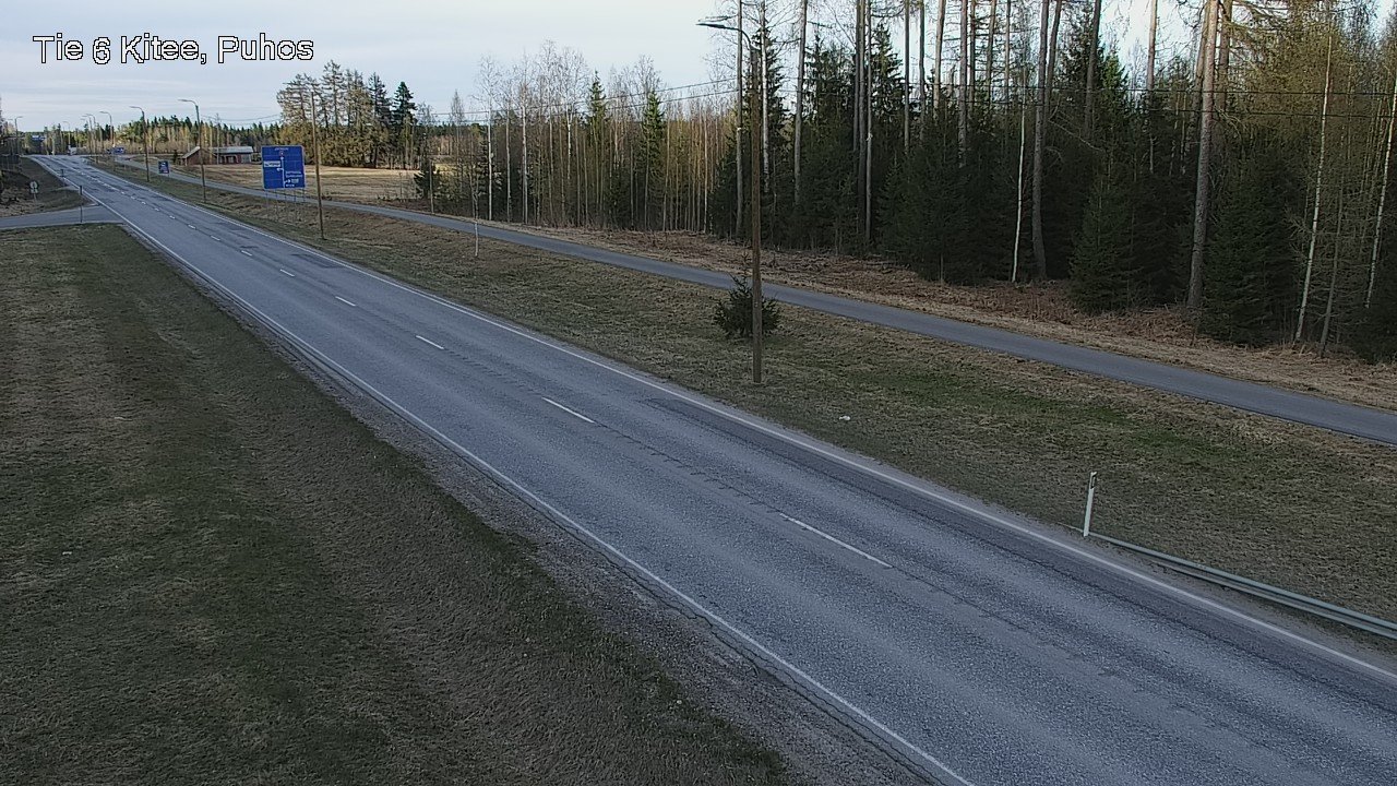 Weather Camera Image Väg 6 Kitee, Puhos, Kitee, Pohjois-Karjala