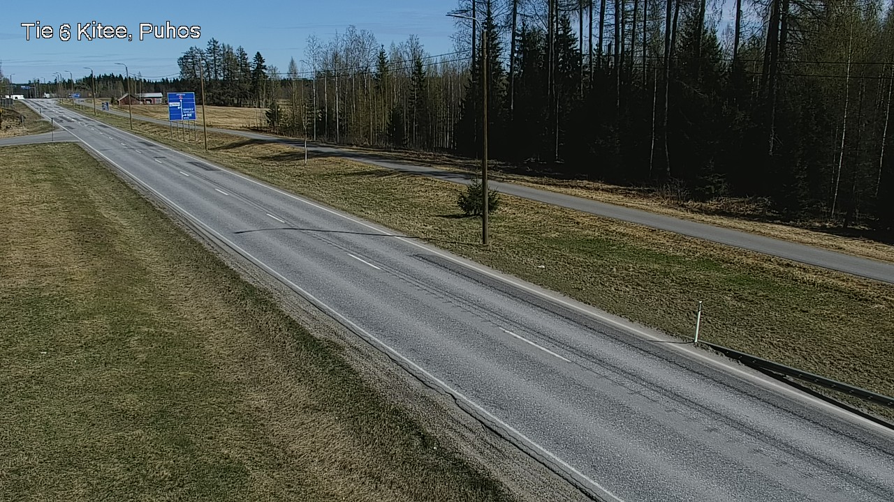 Weather Camera Image Road 6Kitee,  Puhos, Kitee, Pohjois-Karjala