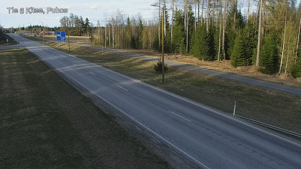 Weather Camera Image Väg 6 Kitee, Puhos, Kitee, Pohjois-Karjala