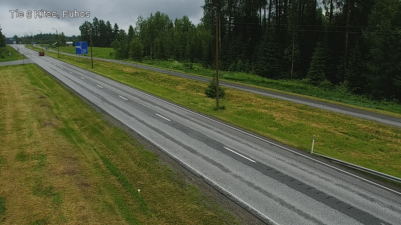 Weather Camera Image Väg 6 Kitee, Puhos, Kitee, Pohjois-Karjala