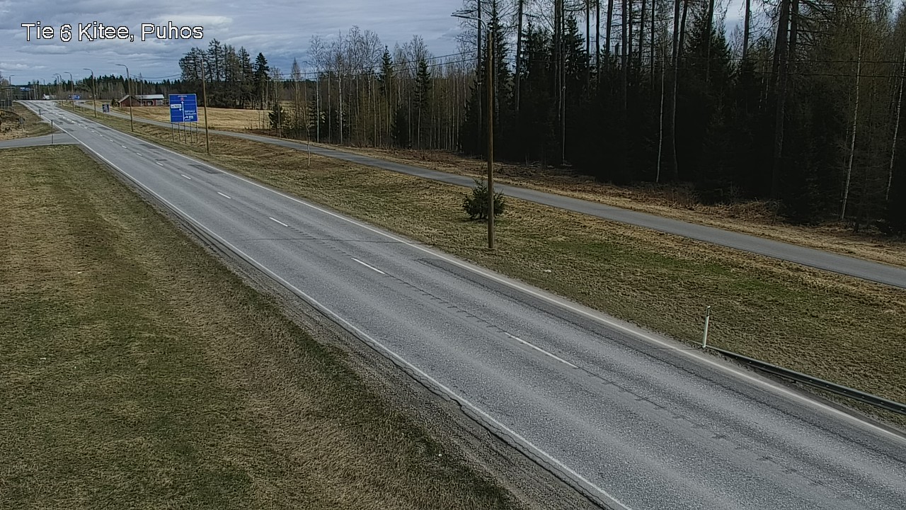 Weather Camera Image Väg 6 Kitee, Puhos, Kitee, Pohjois-Karjala