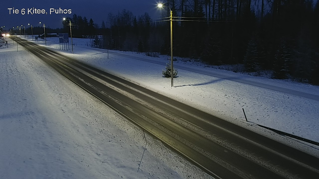 Weather Camera Image Road 6Kitee,  Puhos, Kitee, Pohjois-Karjala