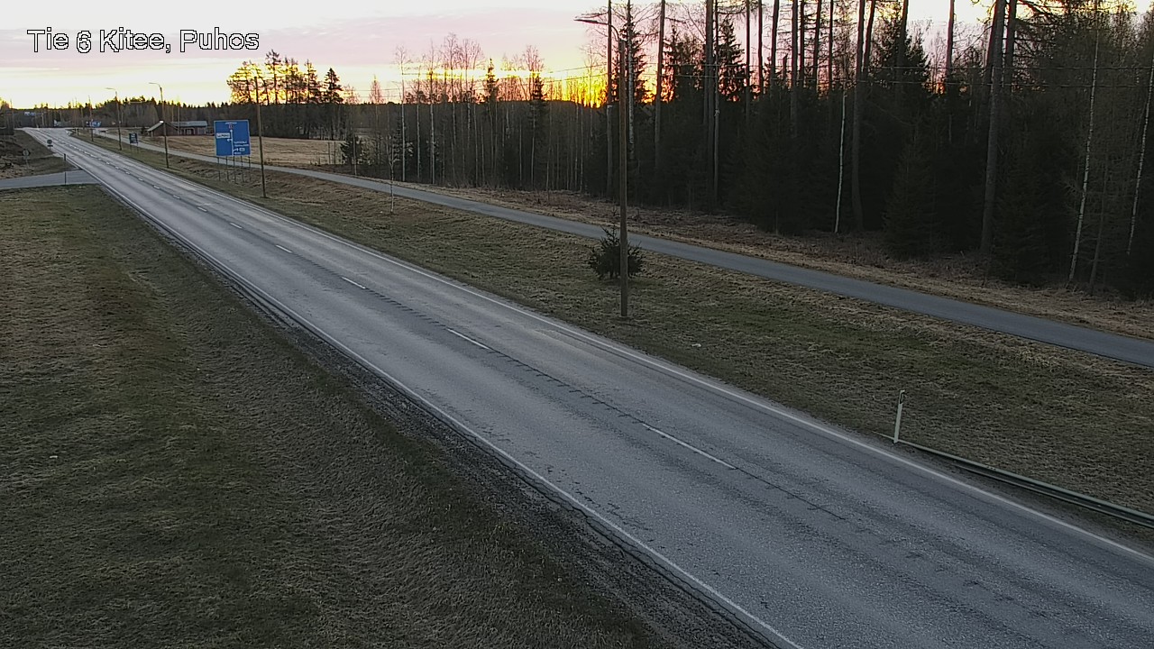 Weather Camera Image Road 6Kitee,  Puhos, Kitee, Pohjois-Karjala