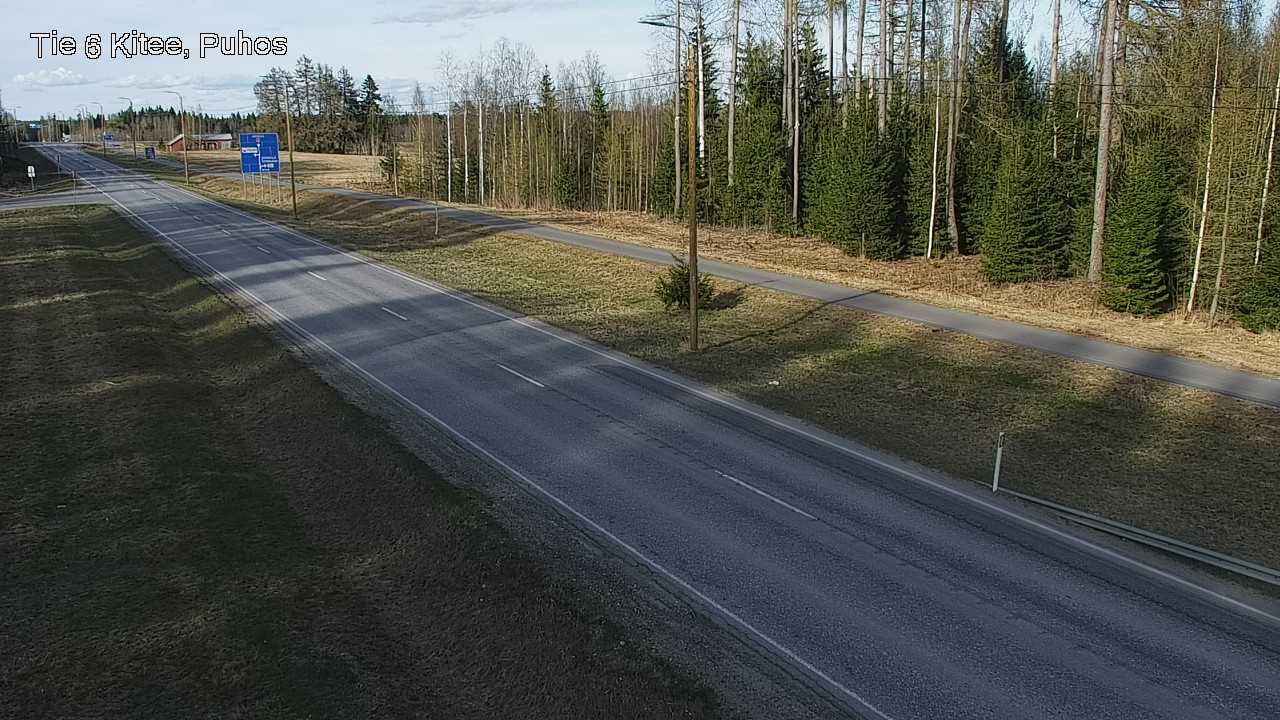 Weather Camera Image Väg 6 Kitee, Puhos, Kitee, Pohjois-Karjala