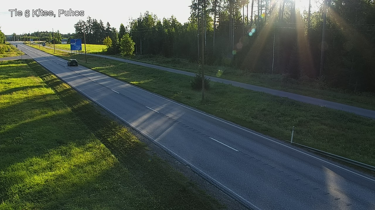 Weather Camera Image Road 6Kitee,  Puhos, Kitee, Pohjois-Karjala