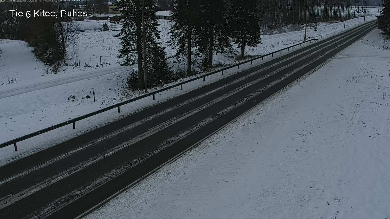 Weather Camera Image Road 6Kitee,  Puhos, Kitee, Pohjois-Karjala