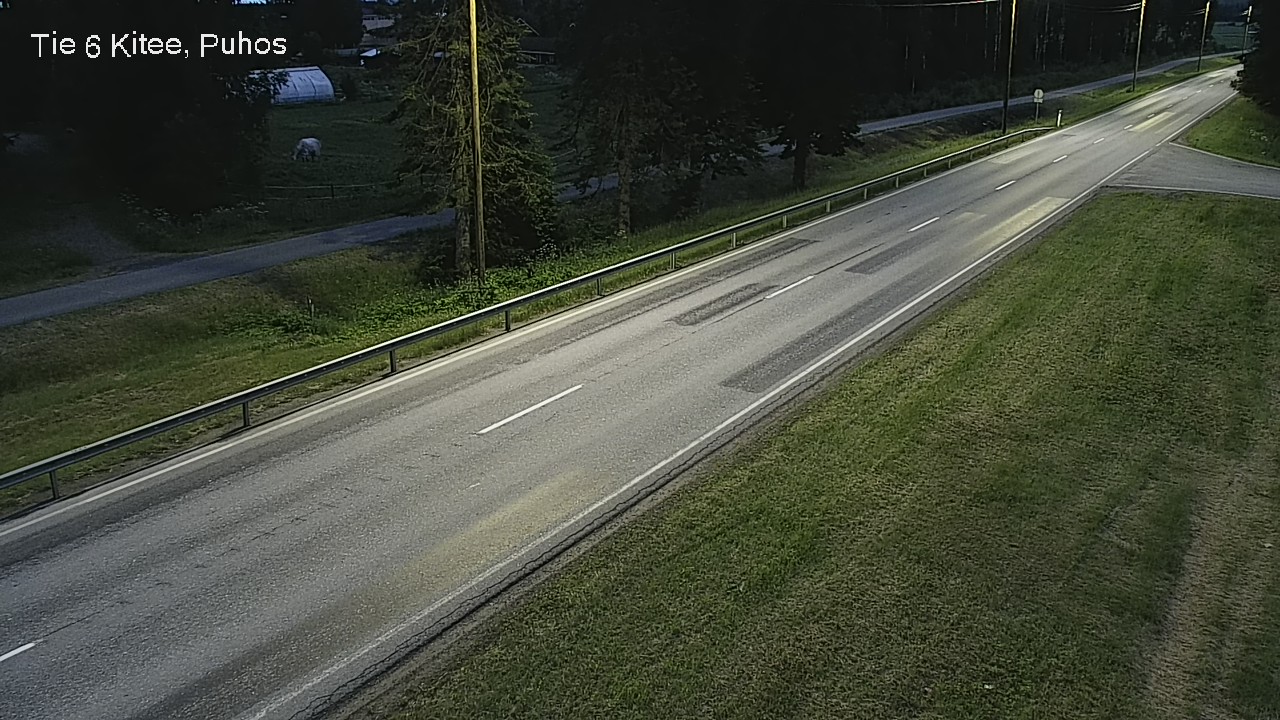Weather Camera Image Väg 6 Kitee, Puhos, Kitee, Pohjois-Karjala
