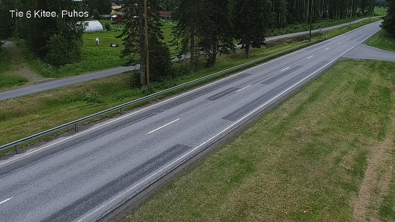 Weather Camera Image Väg 6 Kitee, Puhos, Kitee, Pohjois-Karjala