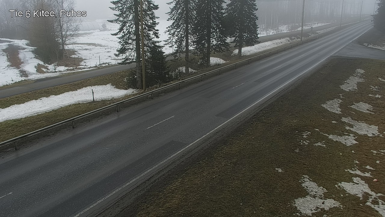 Weather Camera Image Road 6Kitee,  Puhos, Kitee, Pohjois-Karjala