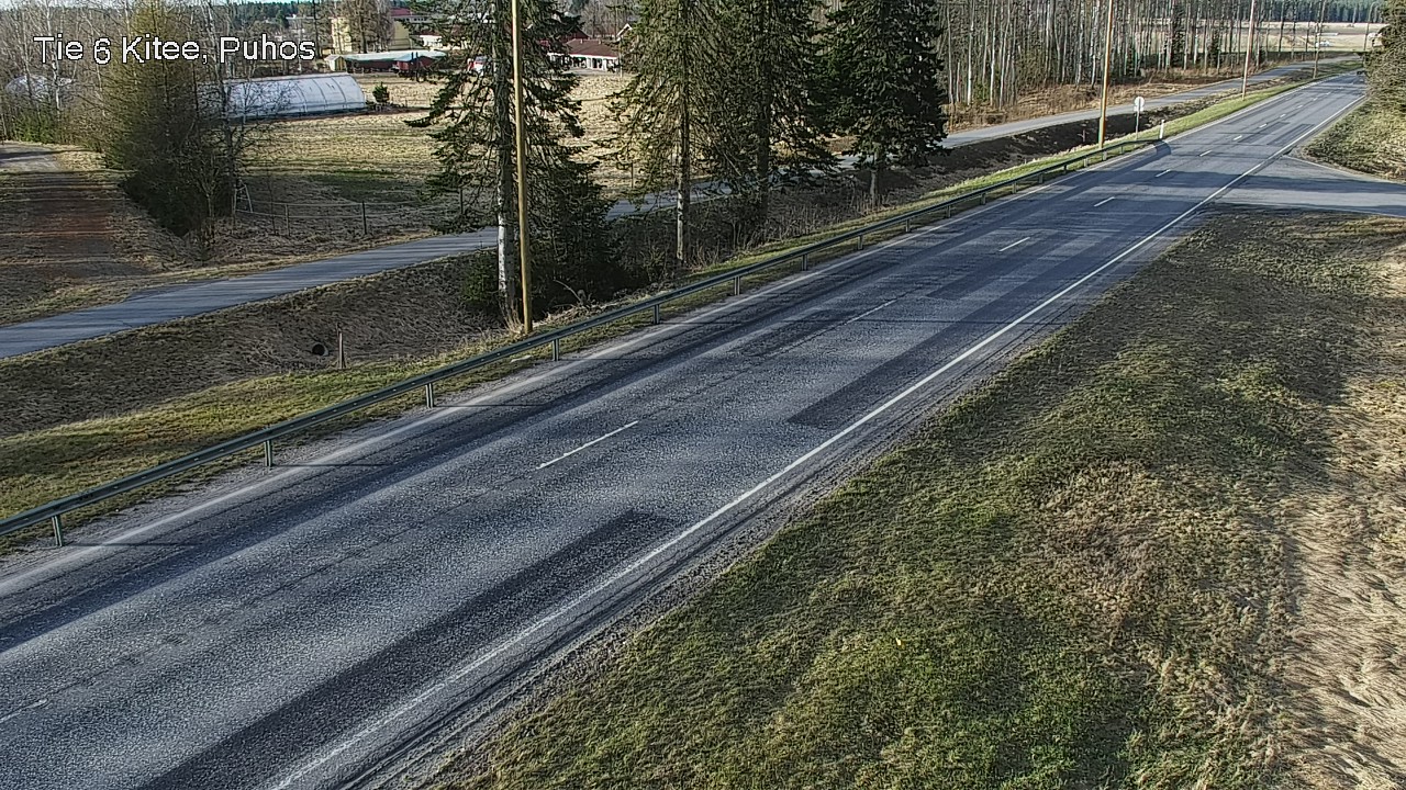Weather Camera Image Road 6Kitee,  Puhos, Kitee, Pohjois-Karjala