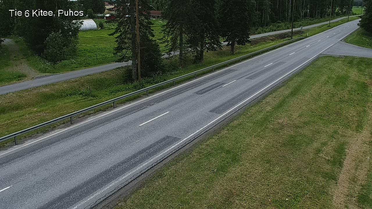 Weather Camera Image Väg 6 Kitee, Puhos, Kitee, Pohjois-Karjala