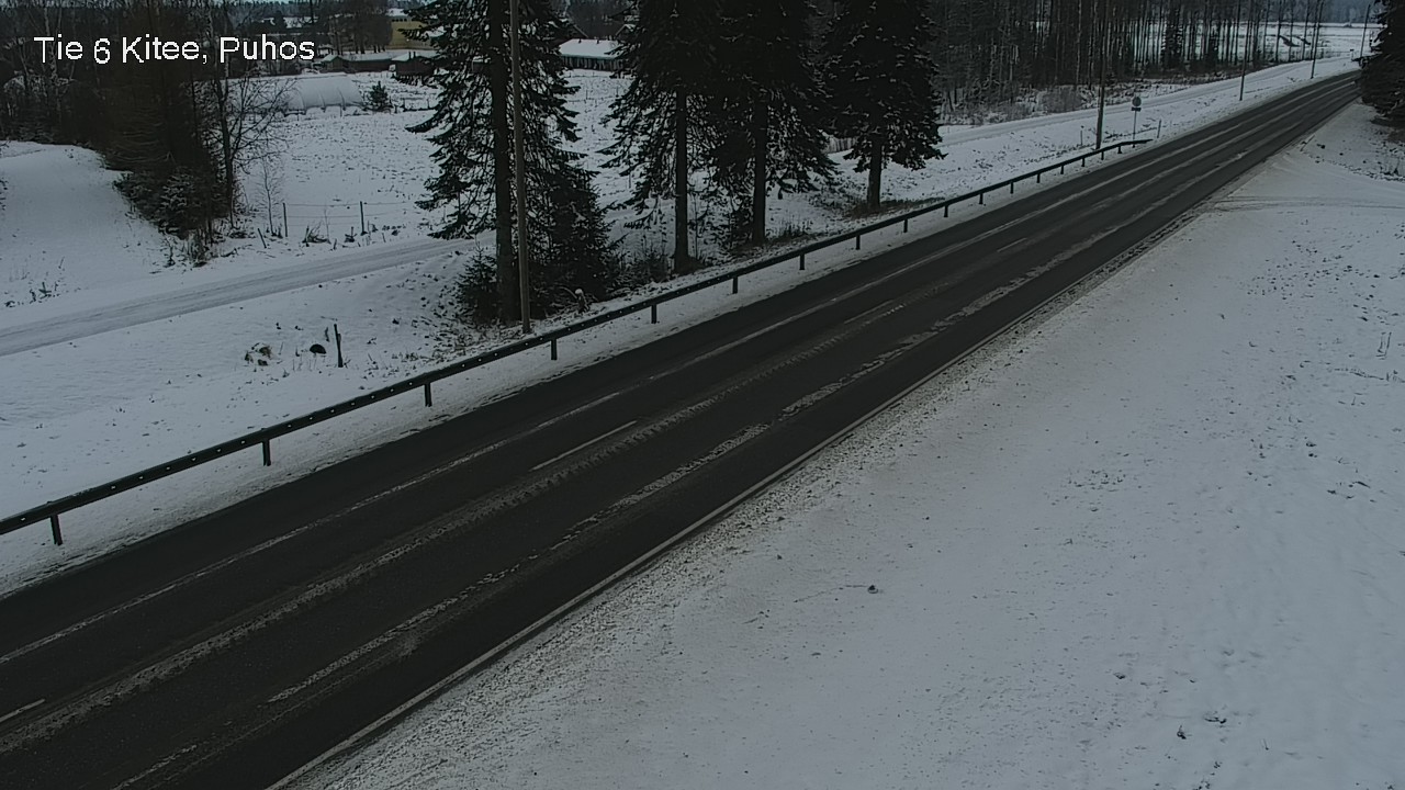 Weather Camera Image Road 6Kitee,  Puhos, Kitee, Pohjois-Karjala