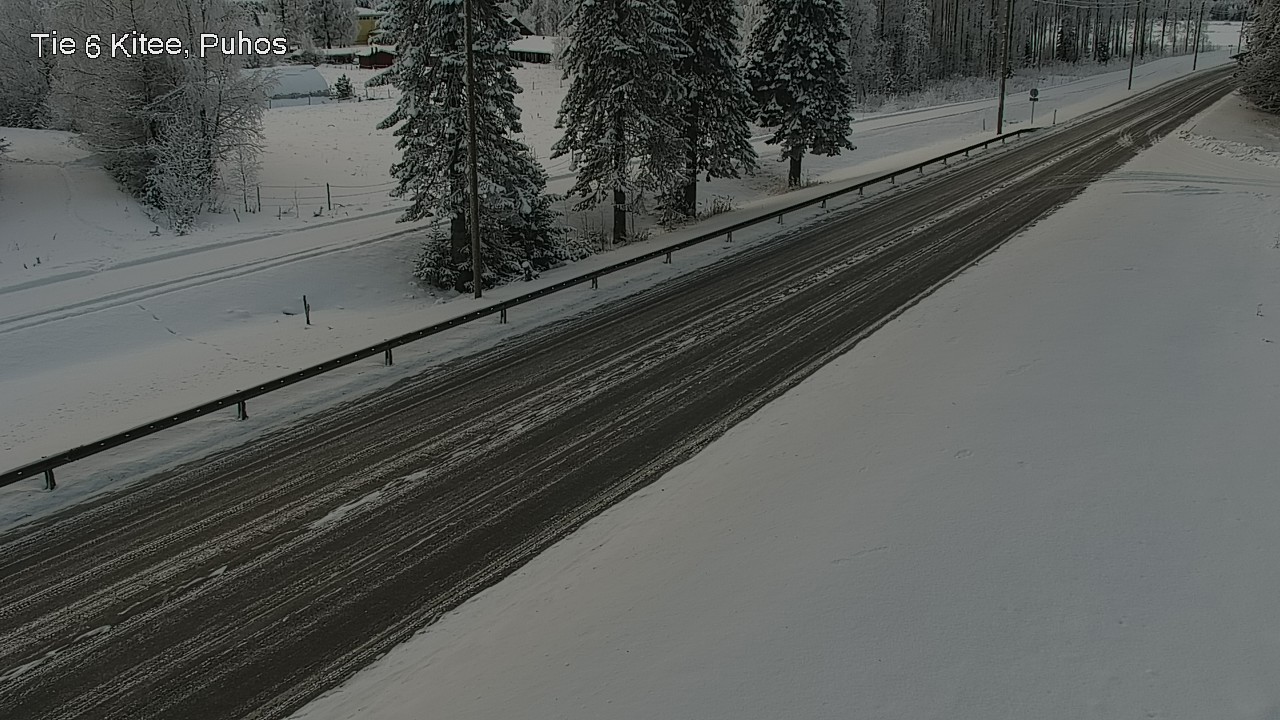 Weather Camera Image Road 6Kitee,  Puhos, Kitee, Pohjois-Karjala