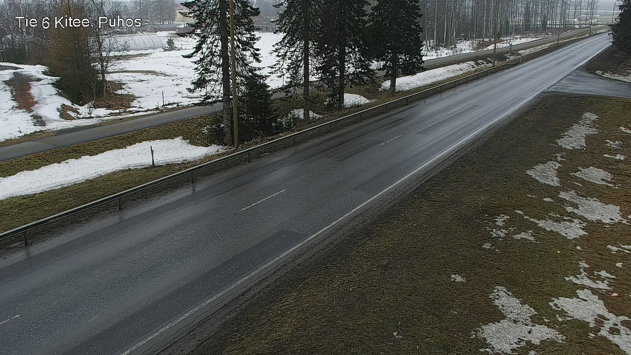 Weather Camera Image Road 6Kitee,  Puhos, Kitee, Pohjois-Karjala