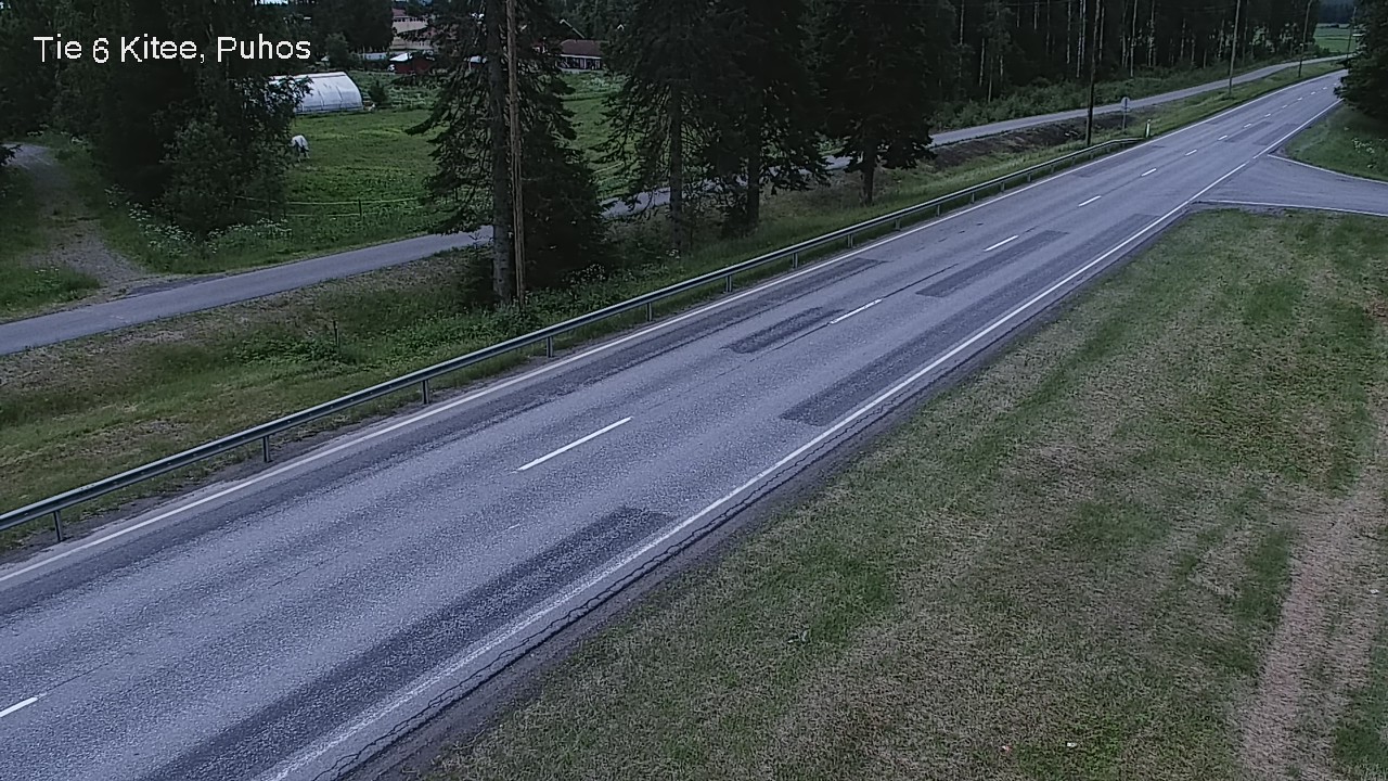 Weather Camera Image Väg 6 Kitee, Puhos, Kitee, Pohjois-Karjala