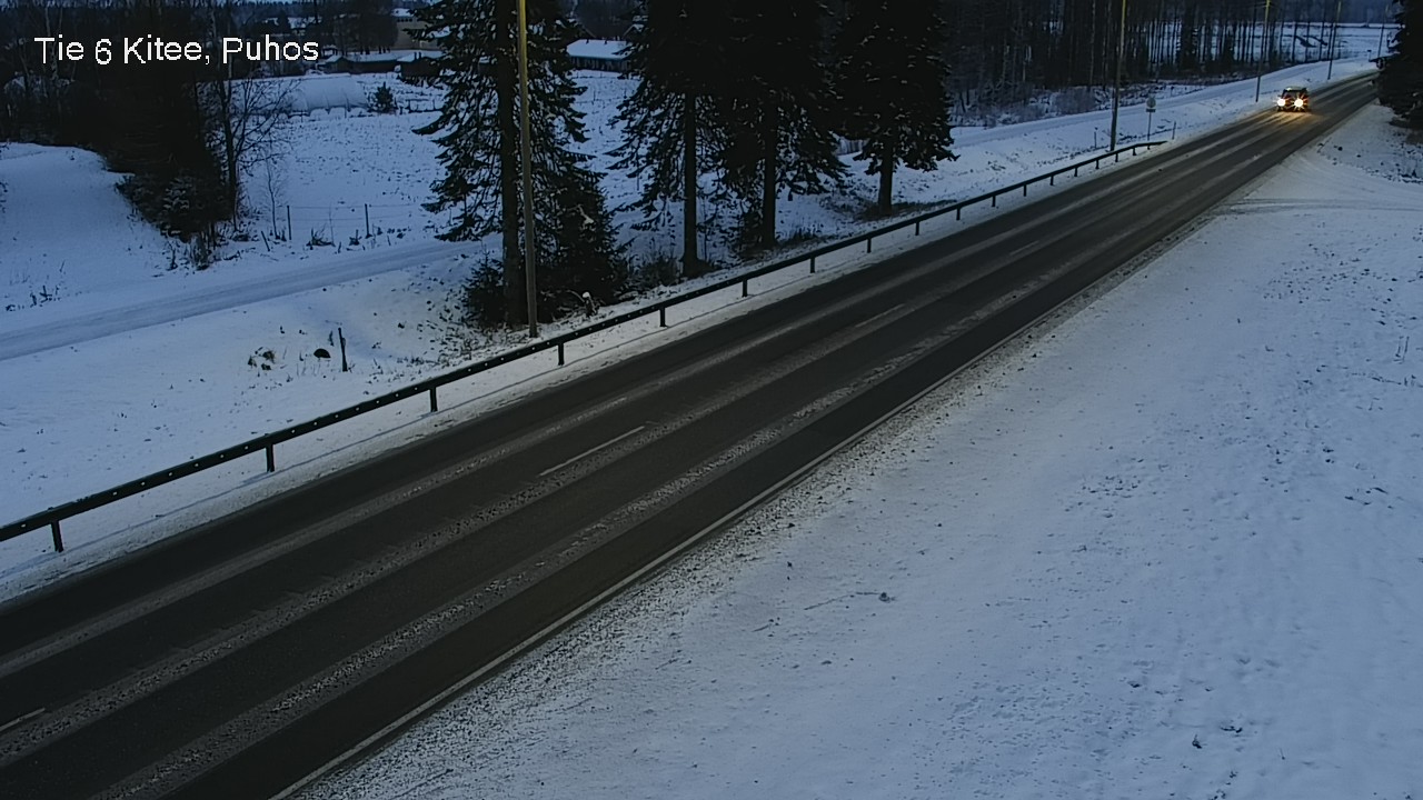Weather Camera Image Road 6Kitee,  Puhos, Kitee, Pohjois-Karjala