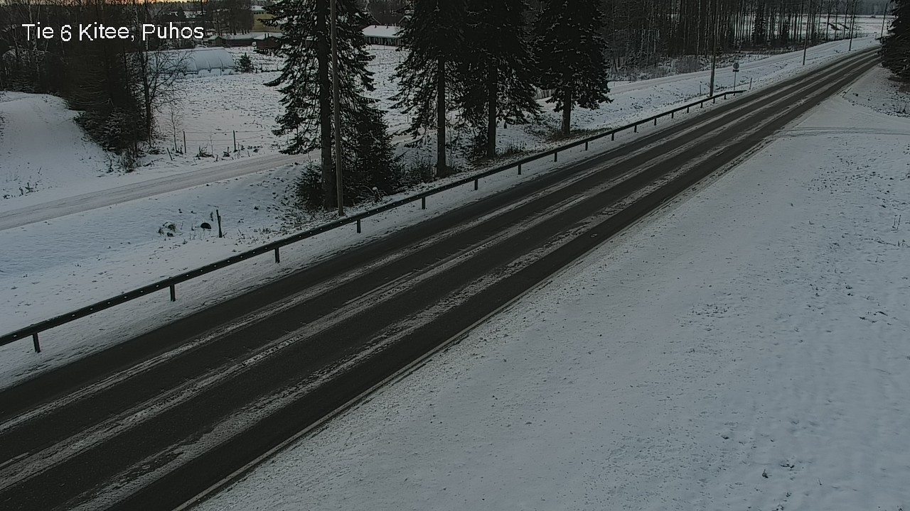 Weather Camera Image Road 6Kitee,  Puhos, Kitee, Pohjois-Karjala