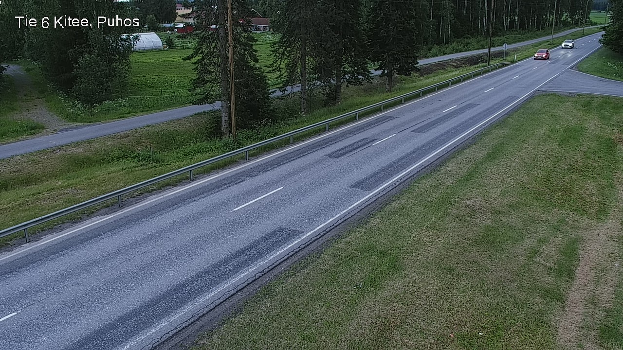 Weather Camera Image Väg 6 Kitee, Puhos, Kitee, Pohjois-Karjala