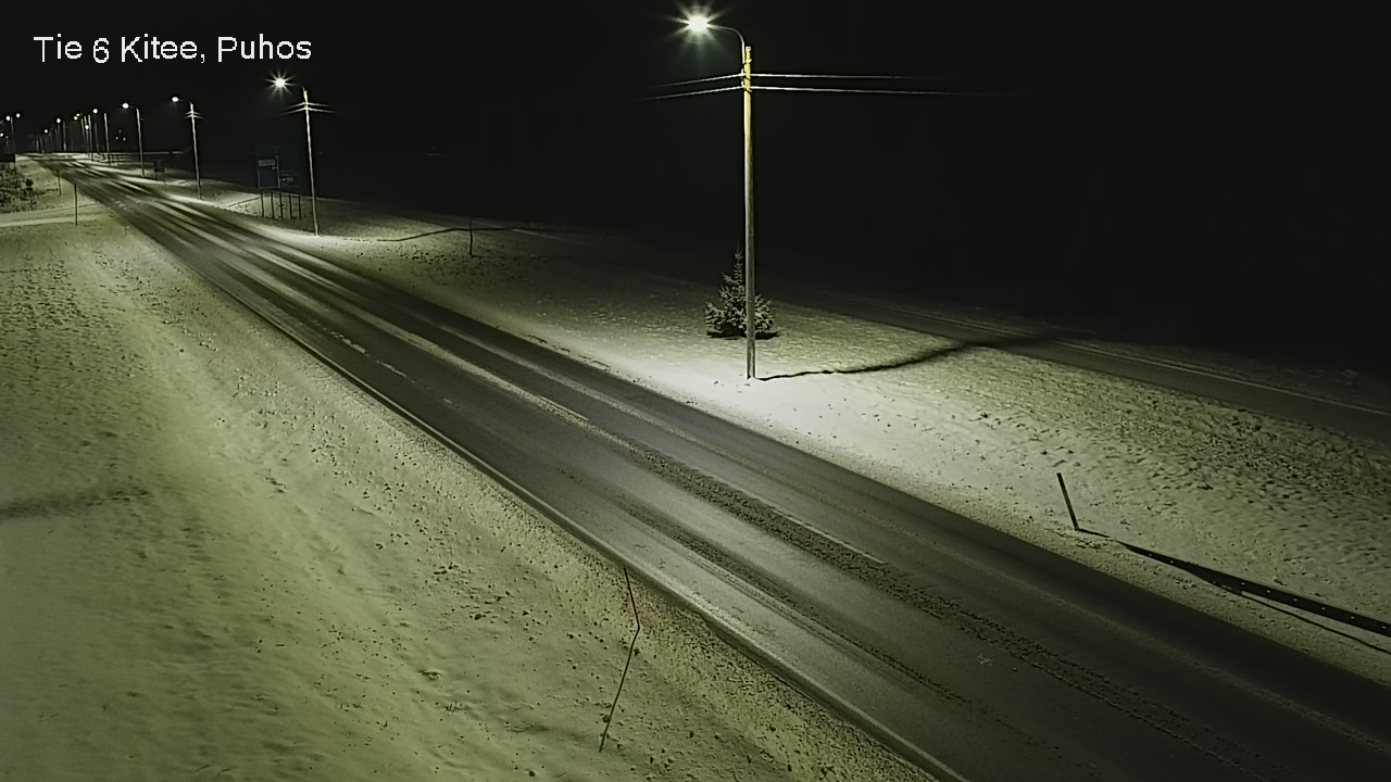 Weather Camera Image Road 6Kitee,  Puhos, Kitee, Pohjois-Karjala