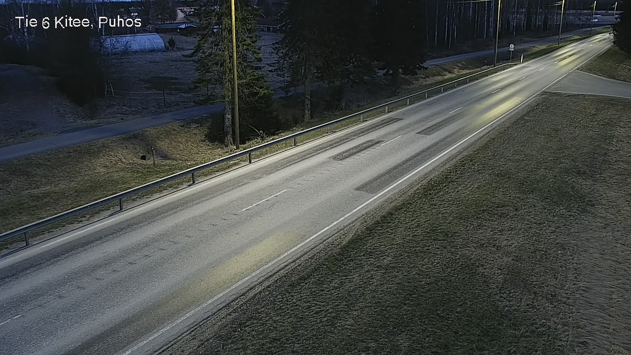 Weather Camera Image Väg 6 Kitee, Puhos, Kitee, Pohjois-Karjala