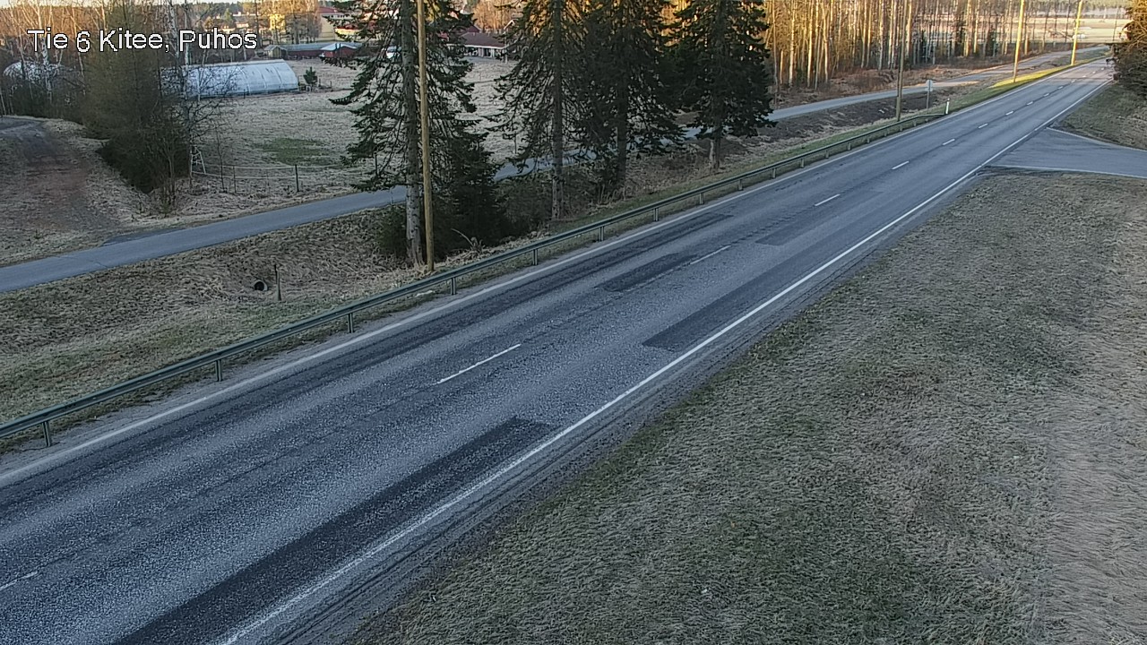 Weather Camera Image Road 6Kitee,  Puhos, Kitee, Pohjois-Karjala