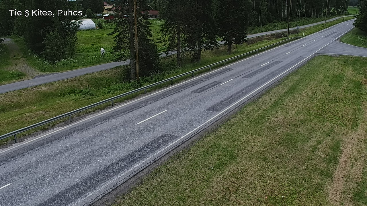 Weather Camera Image Väg 6 Kitee, Puhos, Kitee, Pohjois-Karjala