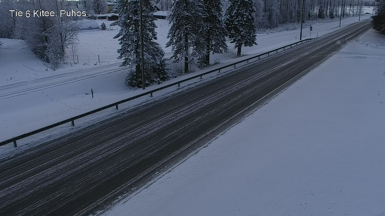 Weather Camera Image Road 6Kitee,  Puhos, Kitee, Pohjois-Karjala